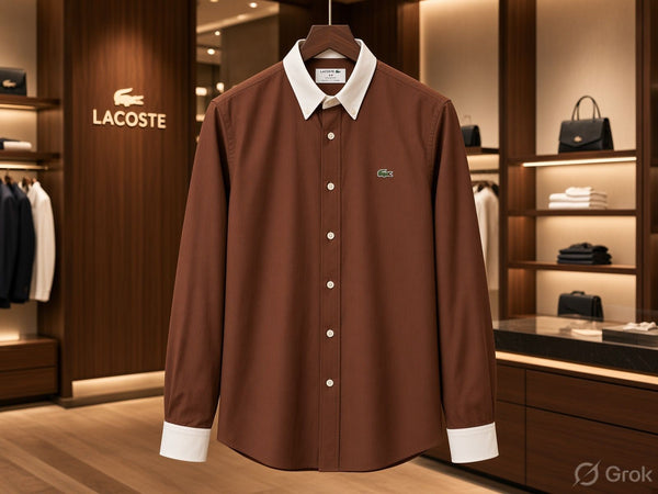 Premium Full Sleeve Shirt with Contrast Collar & Cuffs