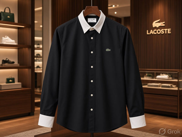 Premium Full Sleeve Shirt with Contrast Collar & Cuffs