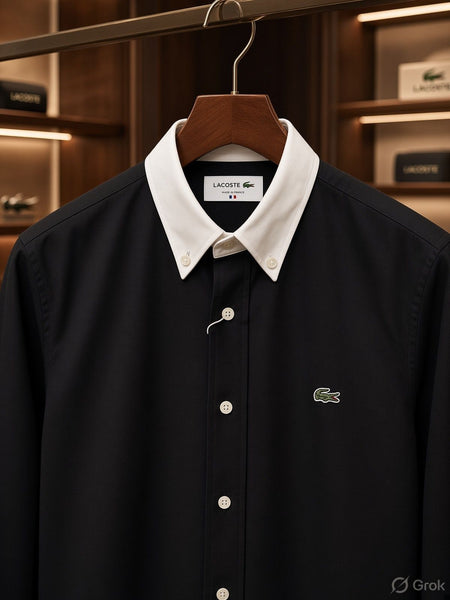 Premium Full Sleeve Shirt with Contrast Collar & Cuffs