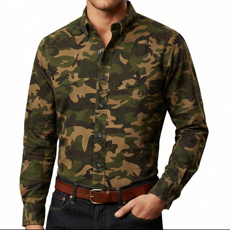 Men Premium Quality Stylish Full Sleeve Button-Down Shirt