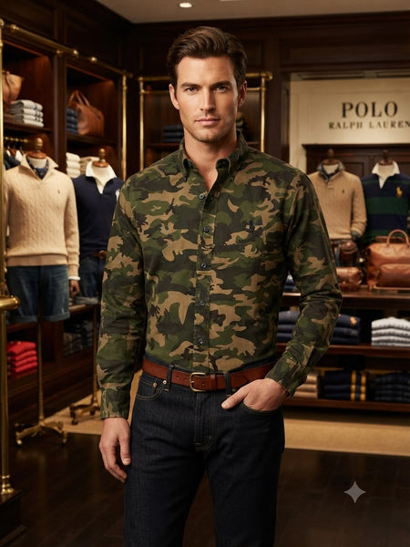 Men Premium Quality Stylish Full Sleeve Button-Down Shirt