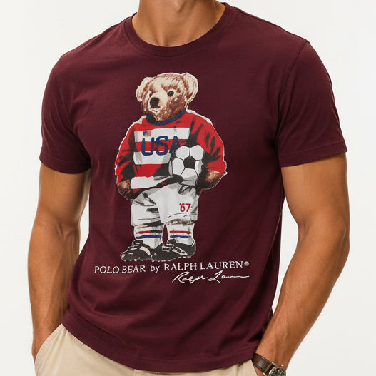 Premium Quality Men Bear T-Shirt – Soft Casual Crew Neck