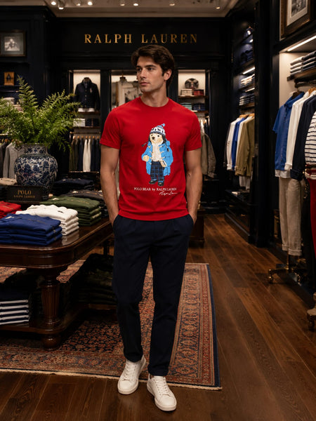 Premium Quality Men Bear T-Shirt – Soft Casual Crew Neck