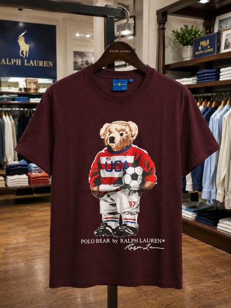 Premium Quality Men Bear T-Shirt – Soft Casual Crew Neck