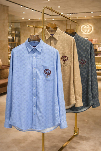 Men Casual Premium Shirt – Full-Sleeve Design with Classic Collar