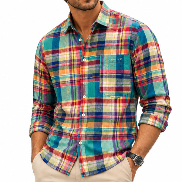 Men Premium Full-Sleeve Shirt – Classic Collar Style
