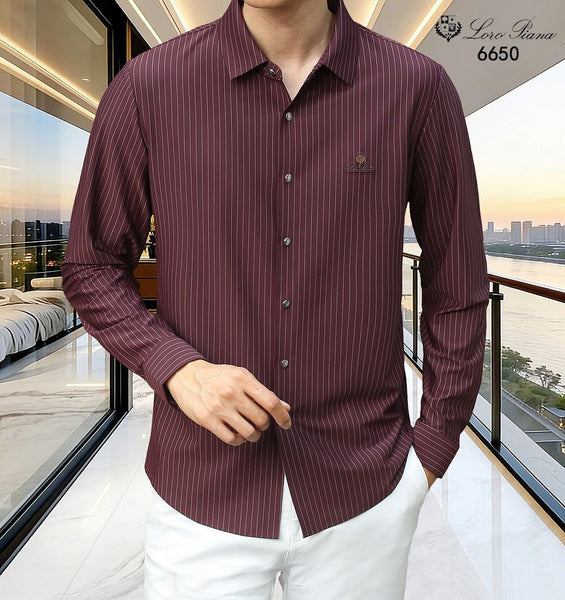 Premium  Pinstripe Full-Sleeve Shirt – Stylish Casual & Formal Wear
