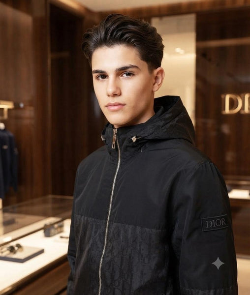 Premium Men’s Black Hooded Zip-Up Jacket – Stylish & Lightweight Outerwear