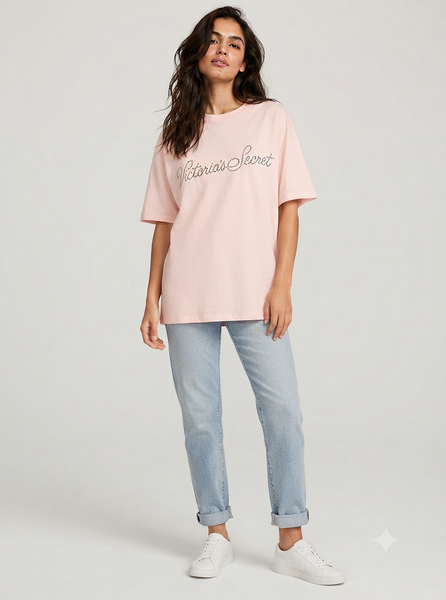 High-End Signature Logo T-Shirt For Woman