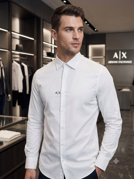 Men's Premium White Full Sleeve Shirt – Smart Casual & Formal Wear