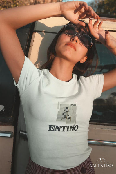 Premium Women Casual Graphic Print Short-Sleeve T-Shirt