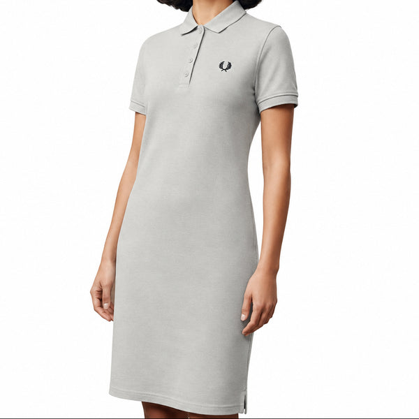 Premium Cotton Polo Women Dresses – Classic Collar, Short Sleeve & Embroidered Detail