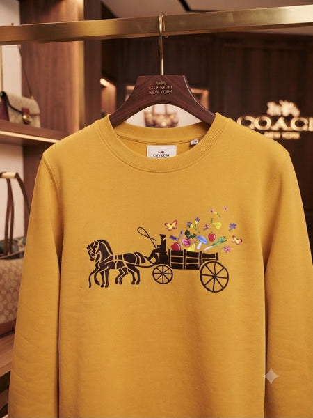 Women Premium Printed Crew Neck Sweatshirt – Full Sleeve Casual Sweatshirt