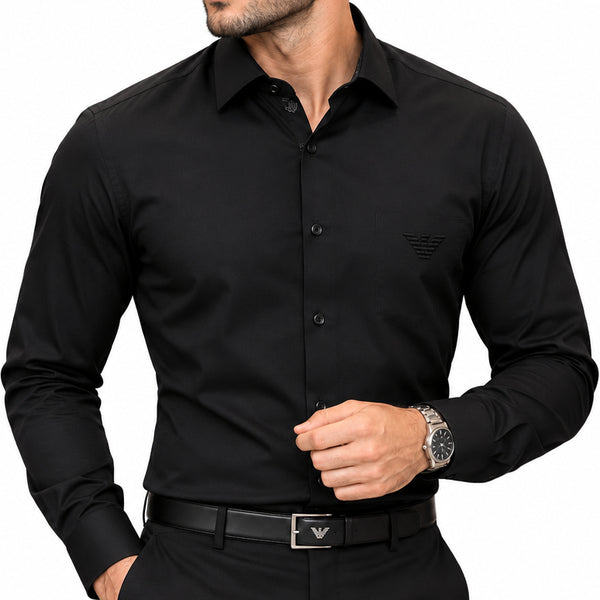 Premium Black Formal Shirt – Stylish Formal & Smart Wear
