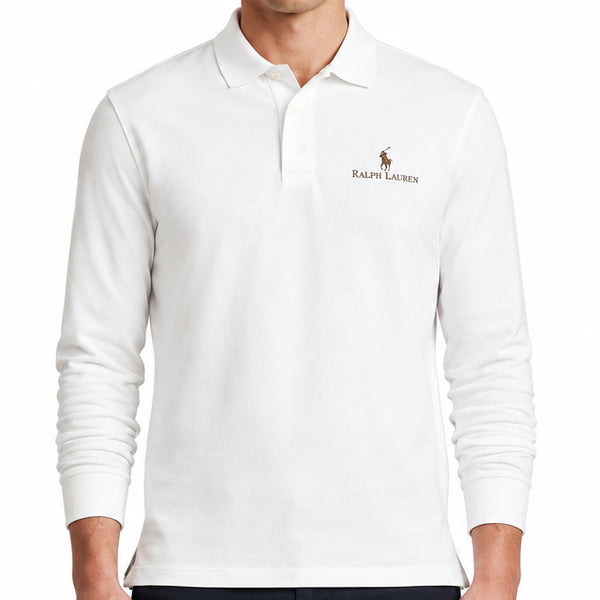 Men’s Premium Long-Sleeve Polo T-Shirt Collection