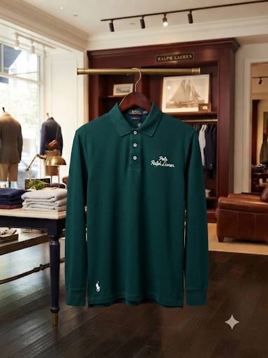 Men’s Premium Long-Sleeve Polo T-Shirt Collection