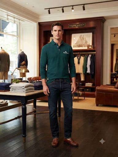 Men’s Premium Long-Sleeve Polo T-Shirt Collection
