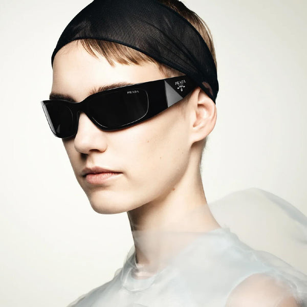 Premium Black Wraparound Sunglasses Stylish UV Protection Eyewear