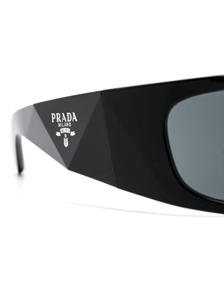 Premium Black Wraparound Sunglasses Stylish UV Protection Eyewear