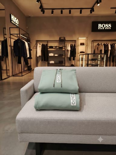 Mint Green Lounge Set with Bold Back Graphic