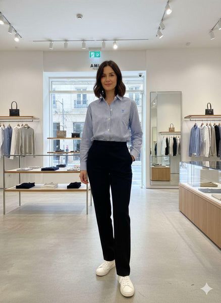Blue Striped Button-Down Shirt – Classic Everyday Essential