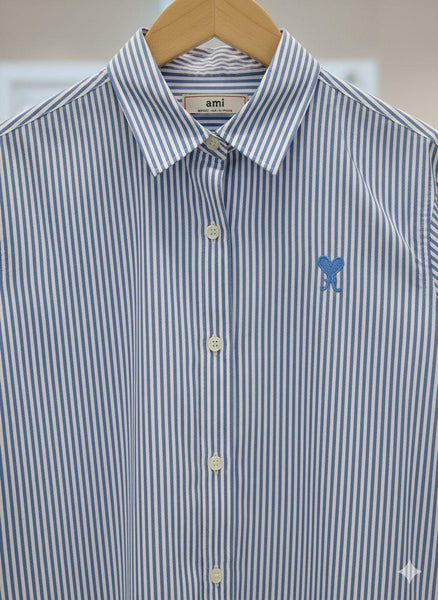 Blue Striped Button-Down Shirt – Classic Everyday Essential