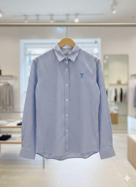 Blue Striped Button-Down Shirt – Classic Everyday Essential