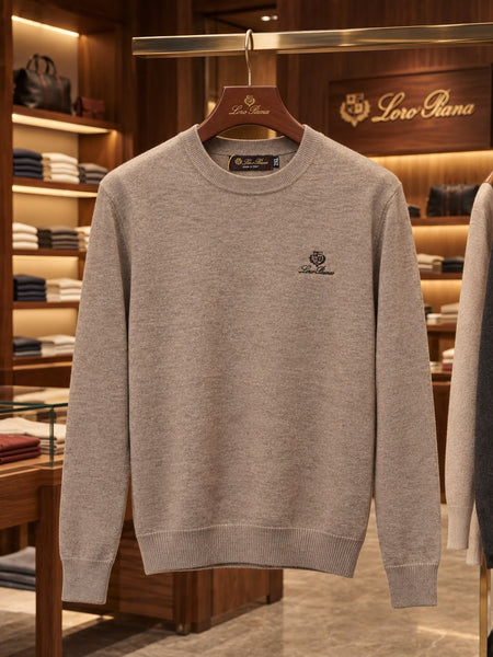 Premium Crew-Neck Knit Pullover  – Refined Everyday Essential