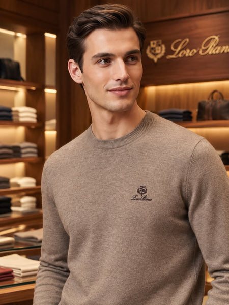Premium Crew-Neck Knit Pullover  – Refined Everyday Essential