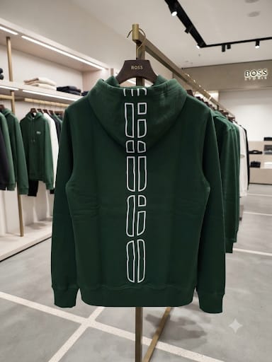 Premium Quality Hoodie Collection – Forest Green Graphic