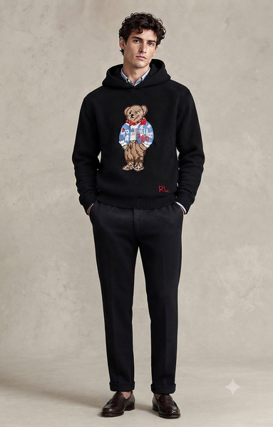 Premium Knitted Pullover with Hoodie – Five Colours in Regular Fit