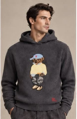 Premium Knitted Pullover with Hoodie – Five Colours in Regular Fit