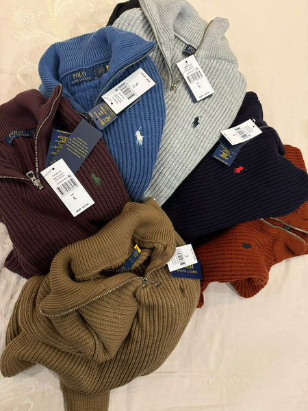 Premium Quality Quarter-Zip Pullover – Regular Fit Knit Sweater