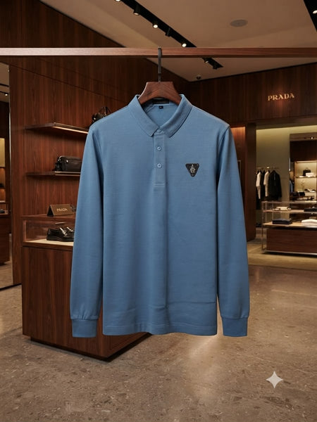 Premium Long Sleeve Polo T-Shirt for Men – Authentic Quality