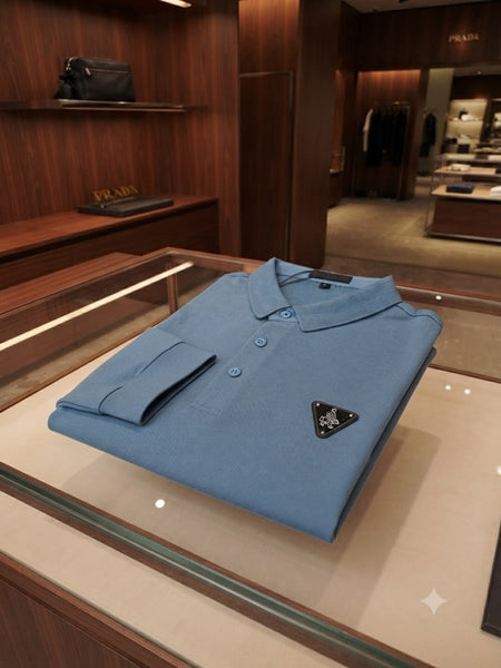 Premium Long Sleeve Polo T-Shirt for Men – Authentic Quality