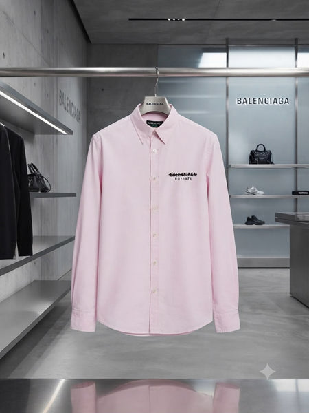 Premium Pink Shirt – Luxury Embroidered Look