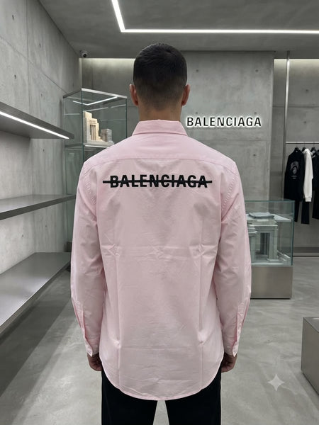 Premium Pink Shirt – Luxury Embroidered Look
