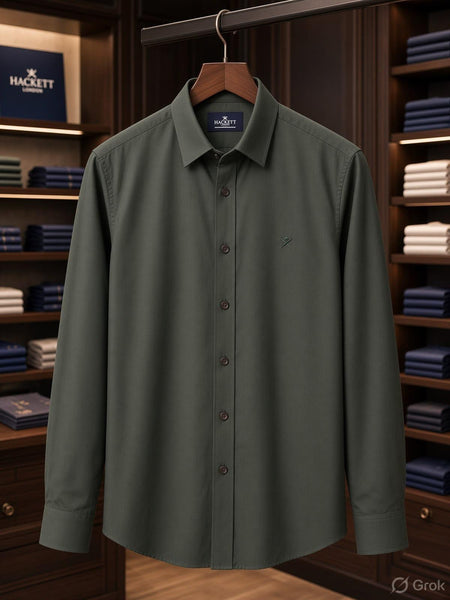 Premium Quality Regular Fit Shirts with Elegant Embroidery Logo on Front