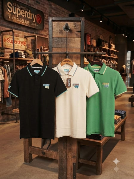 Premium Quality Polo Shirts with Elegant Embroidery Logo on Front
