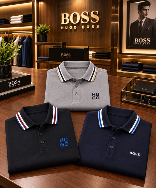 Premium Quality Polo Shirts with Elegant Embroidery Logo on Front
