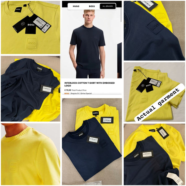 Premium Quality Crew Neck T-Shirts with Embossed Logo Detail – Luxury Solid Colour Collection in High-End Soft Finish