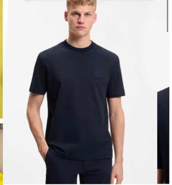 Premium Quality Crew Neck T-Shirts with Embossed Logo Detail – Luxury Solid Colour Collection in High-End Soft Finish