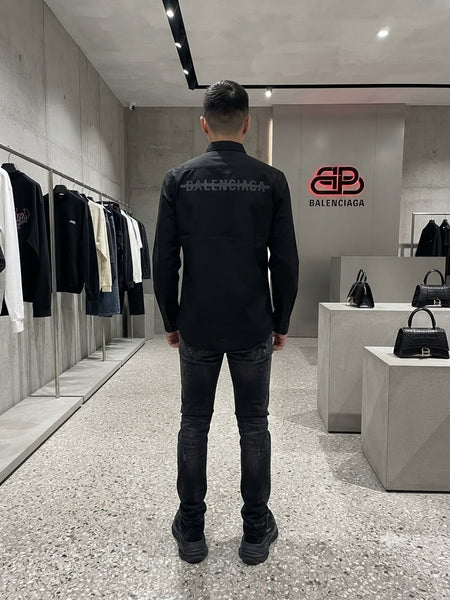 Premium Quality Embroidery Logo on Pocket Shirts Available Now – Luxury Solid Black Collection in High-End Regular Fit