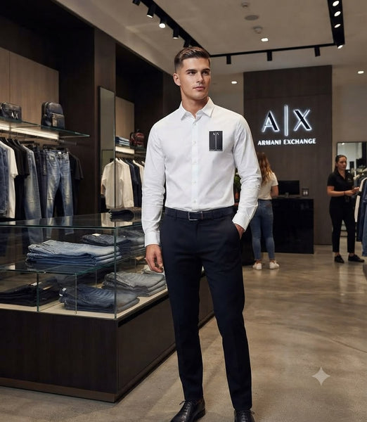 Premium Quality Regular Fit Shirts Available Now – Luxury White Collection with Front Logo Detail in High-End Finish