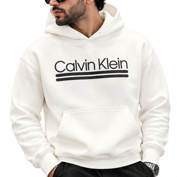 High-End Quality Premium Big Size Hoodies Available Now – Luxury Cream Collection with Bold Front Logo in Soft Oversized Fit