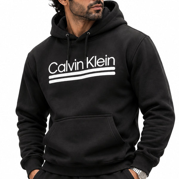 High-End Quality Premium Big-Size Hoodies Available Now – Luxury Black Collection with Bold Front Logo in Soft Oversized Fit