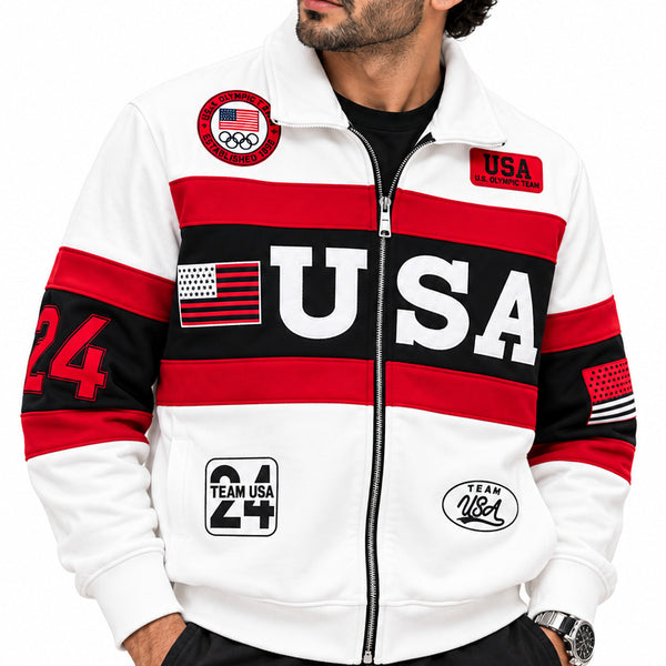 Imported Exclusive High End Quality Zip Up Sweatshirts Available Now – Luxury White Bold Graphic Collection in Soft Premium Finish