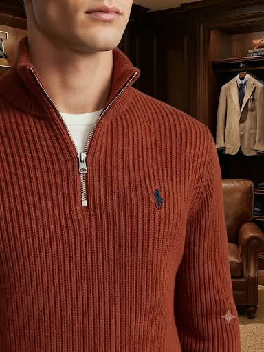 Imported Exclusive High End Quality Quarter Zipper Pullovers Available Now – Luxury Ribbed Knit Collection in Soft Premium Finish