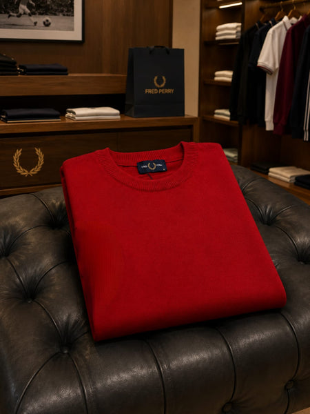 Premium Exclusive High End Quality Imported Pullover Available Now – Luxury Red Knit Collection with Sleeve Detail in Soft Premium Finish