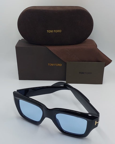 Premium Exclusive High-End Quality Black Frame Pink Lens Rectangular Sunglasses for Men | UV Protected